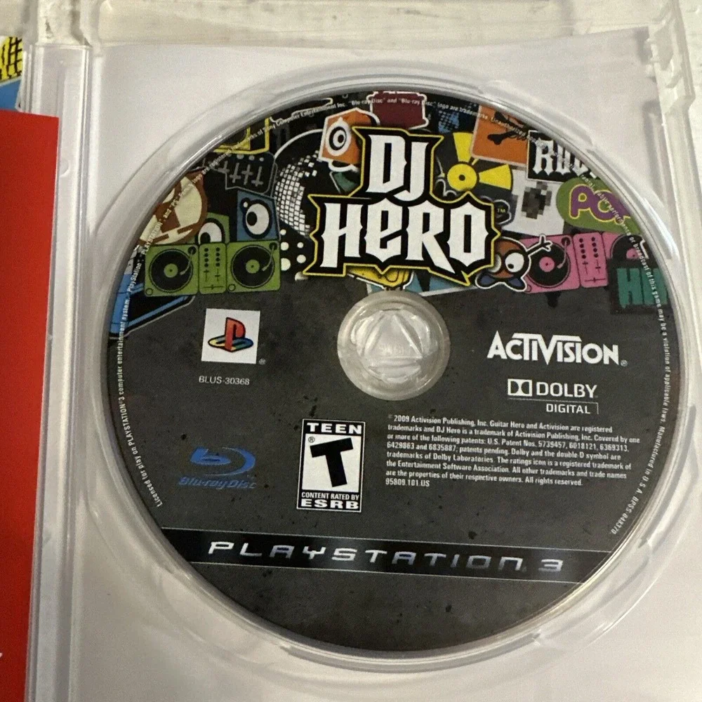 DJ Hero (Sony PlayStation 3, 2009) Complete In Box Game And Turntable